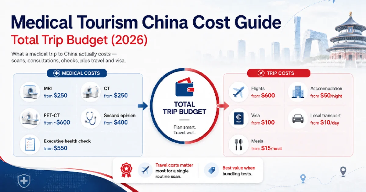 Medical Tourism China Cost Guide: Total Trip Budget (2026)
